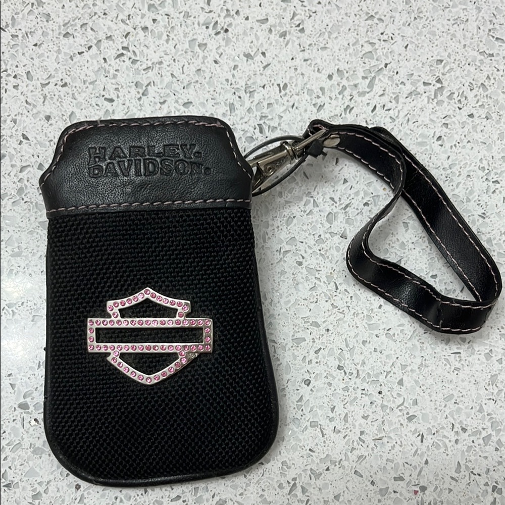 Harley-Davidson Pink and Black Phone Holster with Clip